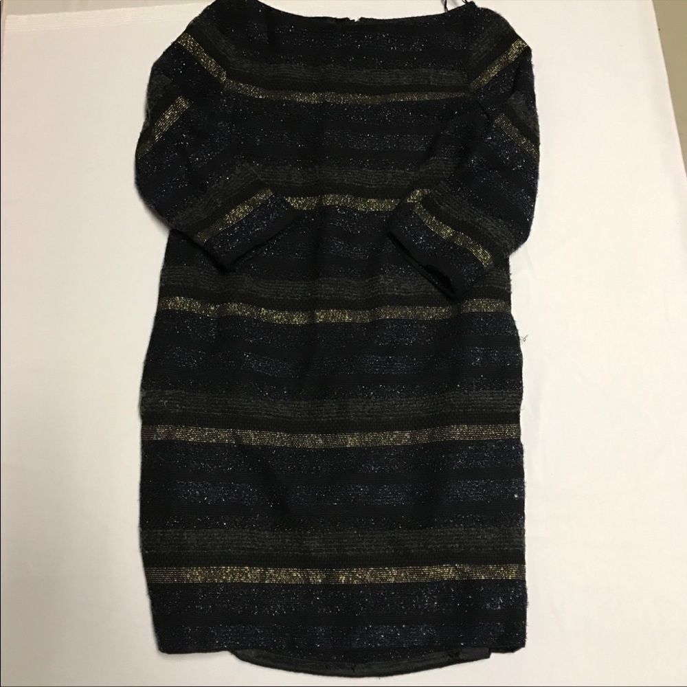 Zara blue textured sparkly dress small‎